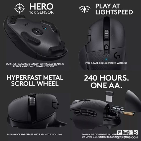 罗技G604 L无线鼠标曝光:15个可编程按键 罗技G604 L无线鼠标曝光:15个可编程按键