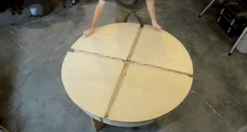 可旋转折叠圆桌