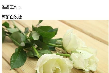 将白玫瑰的花茎剖开浸入不同颜色的染色剂之中