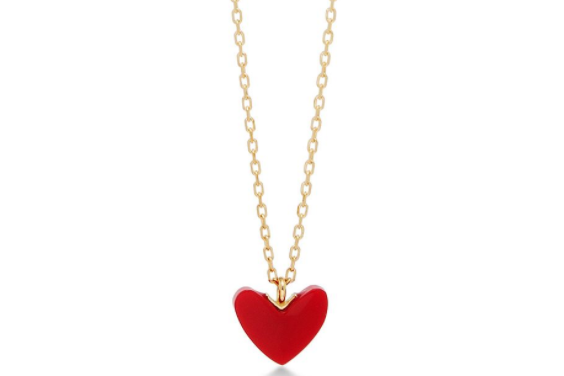 ahkah小红心项链专柜价格？材质是什么？