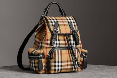 burberry双肩包布料？下雨天可以背出去吗？