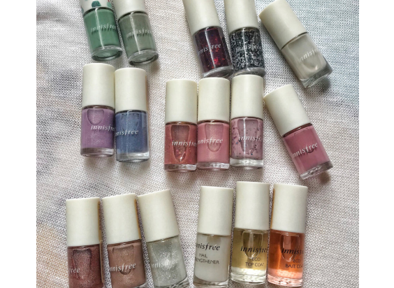 innisfree 指甲油色号?试色合集分享 innisfree 指甲油色号?试色合集分享