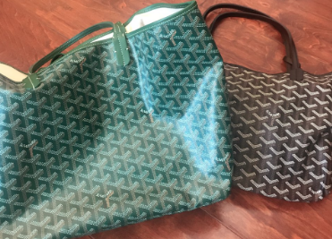goyard tote是皮的吗？goyard tote手提包容量得大不大？