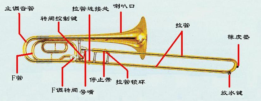 长号降b调指法表图图片