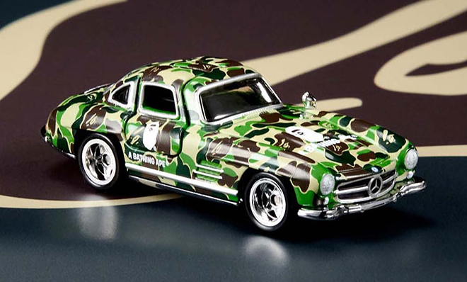 Bape x Hot Wheels 全新联名奔驰车模亮相，同时覆盖 Bape ABC Camo 元素