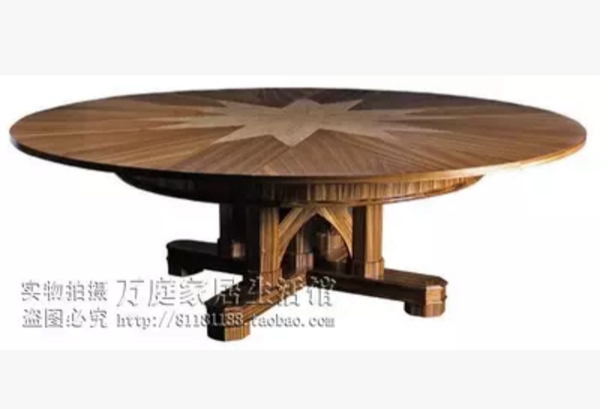 可旋转折叠圆桌